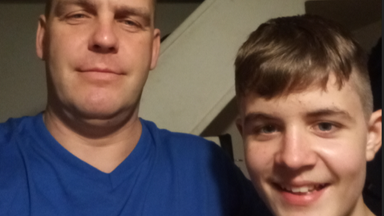 Roberts Buncis, 12, pictured with his father. Pic: Lincolnshire Police